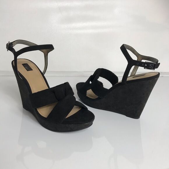 Gili Knotted Kahlie Front Wedge Ankle Strap - Picture 3 of 7